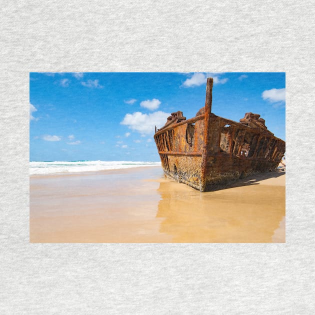 Shipwreck, Maheno rusting hulk grounded on Fraser Island. by brians101